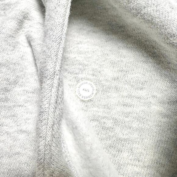Lululemon | Women | Scuba Oversized Heather Gray Half Zip Cropped Hoodie | XS-S - Picture 7 of 13